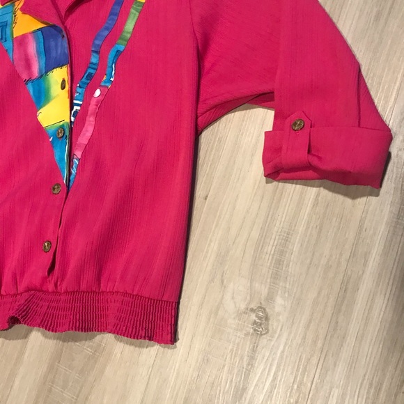 ⚡️Vintage Hot Pink Two Piece Button Down Set ⚡️ - Picture 8 of 11